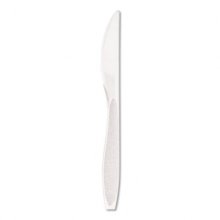 Impress Heavyweight Full-Length Polystyrene Cutlery, Knife, White, 1000/Carton